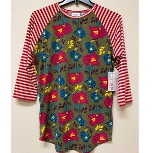⚡️FLASH SALE⚡️NWT LuLaRoe Randy Stripes Floral S